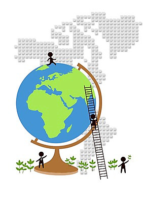 PSD 식물 실루엣 잎 세계지도 지도 일러스트 비즈니스 사다리 그림자 여러명 지구본 피규어 비즈니스맨 풀 국내일러스트 남자 다수 촬영기법 사람 세계 미니어처 도구 직장인 파일형식