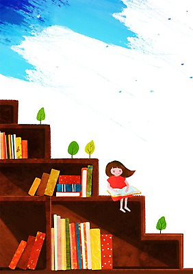 전신 PSD 나무 식물 여자 어린이교육 교육 여유 어린이 일러스트 하늘 책장 한명 사람 앉기 소녀 책 독서 서랍장 소통 여자만 여자한명만 어린이만 소녀만 소녀한명만 국내일러스트 1 감정 가구 컨셉 모션 파일형식