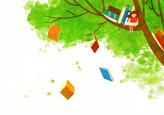 전신 PSD 나무 식물 여자 어린이교육 교육 여유 어린이 일러스트 한명 사람 앉기 소녀 책 독서 나뭇가지 떨어짐 소통 여자만 여자한명만 어린이만 소녀만 소녀한명만 국내일러스트 1 감정 컨셉 모션 파일형식