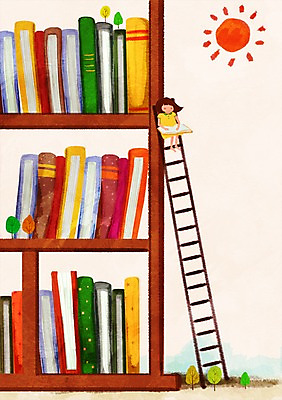 전신 PSD 나무 식물 여자 어린이교육 교육 여유 어린이 일러스트 사다리 책장 한명 사람 앉기 소녀 책 독서 태양 서랍장 소통 여자만 여자한명만 어린이만 소녀만 소녀한명만 국내일러스트 자연요소 1 감정 가구 컨셉 모션 도구 파일형식