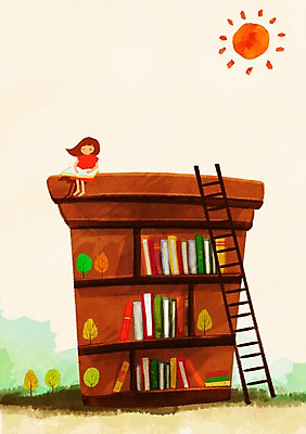 전신 PSD 나무 식물 여자 어린이교육 교육 여유 어린이 일러스트 사다리 책장 한명 사람 앉기 소녀 책 독서 태양 서랍장 소통 여자만 여자한명만 어린이만 소녀만 소녀한명만 국내일러스트 자연요소 1 감정 가구 컨셉 모션 도구 파일형식