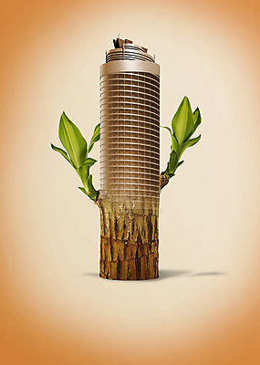 PSD 식물 편집 편집이미지 회사 빌딩 사람없음 건물 3D 새싹 봄 원형 오브젝트 싱그러움 행운목 편집3D 도형 건축물 계절 비즈니스 디지털합성 파일형식