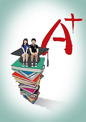 전신 PSD 편집 편집이미지 모자 학생 여학생 여자 교육 남자 남학생 학사모 청소년 고등학생 사람 앉기 동양인 두명 10대 책 쌓기 한국인 성적 점수 에이플러스 학점 십대만 이미지편집 모자_잡화 잡화 졸업 모션 인종 파일형식