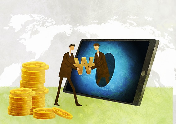 전신 PSD 기호 남자 세계지도 지도 돈 일러스트 비즈니스 영업 서기 들기 사람 정장 성인 두명 금융 경제 스마트기기 태블릿 글로벌 글로벌비즈니스 동전 거래 직장인 비즈니스맨 원화 화폐기호 남자만 성인남자만 성인만 국내일러스트 직업 문자 옷 모션 전자제품 세계 재산 화폐 파일형식