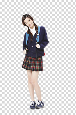 전신 외국인 편집 편집이미지 학생 여학생 여자 교육 교복 가방 배낭 청소년 여고생 고등학생 책가방 한명 서기 미소 웃음 사람 동양인 앞모습 10대 PNG 여자만 여자한명만 십대만 십대여자만 십대여자한명만 편집소스 1 잡화 옷 뷰포인트 모션 표정 인종 파일형식