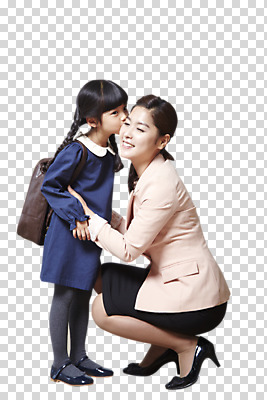 전신 편집 편집이미지 라이프스타일 여자 어린이교육 교육 딸 어린이 가방 가족 엄마 키스 책가방 서기 미소 웃음 사람 앉기 동양인 소녀 성인 두명 옆모습 30대 유치원생 한국인 육아 가족라이프 외출 등교 PNG 학부모 여자만 편집소스 싱글맘 잡화 뷰포인트 관계 모션 표정 인종 생활 장년 부모 애정표현 등하교 파일형식