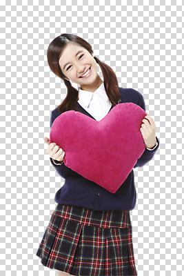 외국인 편집 편집이미지 학생 여학생 여자 교복 쿠션 청소년 여고생 고등학생 한명 서기 미소 웃음 들기 사람 동양인 10대 하트 하트쿠션 PNG 여자만 여자한명만 십대만 십대여자만 십대여자한명만 편집소스 모양 1 옷 모션 표정 인종 파일형식