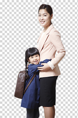 편집 편집이미지 라이프스타일 여자 어린이교육 교육 딸 어린이 가방 가족 안기 포옹 엄마 책가방 서기 미소 웃음 사람 동양인 소녀 성인 두명 옆모습 30대 유치원생 한국인 육아 가족라이프 외출 등교 PNG 학부모 여자만 편집소스 싱글맘 잡화 뷰포인트 관계 모션 표정 인종 생활 장년 부모 등하교 파일형식