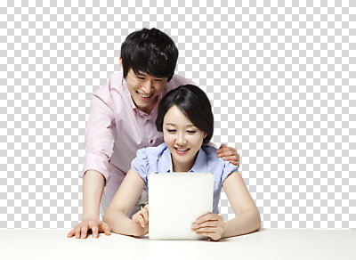 편집 편집이미지 라이프스타일 부부 커플 응시 여자 남자 커플라이프 신혼부부 남편 미소 웃음 사람 동양인 상반신 성인 두명 앞모습 30대 태블릿 한국인 웹서핑 아내 검색 PNG 장년만 성인만 편집소스 시선 뷰포인트 관계 표정 인종 생활 장년 전자제품 스마트기기 신혼 파일형식