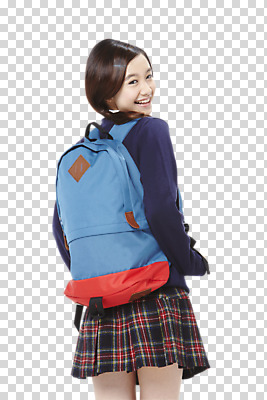 외국인 편집 편집이미지 학생 여학생 여자 교육 교복 가방 배낭 청소년 여고생 고등학생 책가방 한명 서기 미소 웃음 사람 동양인 뒷모습 10대 뒤돌아보기 PNG 여자만 여자한명만 십대만 십대여자만 십대여자한명만 편집소스 1 잡화 옷 뷰포인트 모션 표정 인종 파일형식