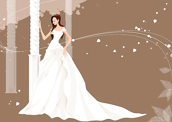 전신 PSD 식물 드레스 여자 행복 신부 웨딩드레스 결혼 백그라운드 잎 일러스트 사랑 한명 서기 사람 성인 기둥 여자만 여자한명만 성인여자만 성인만 국내일러스트 1 옷 건축 감정 모션 이벤트 파일형식