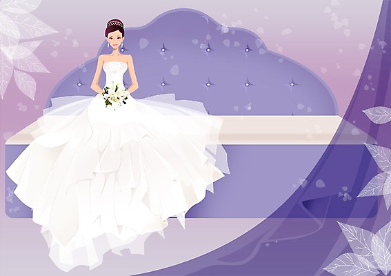 전신 PSD 식물 드레스 여자 행복 신부 부케 웨딩드레스 결혼 백그라운드 잎 의자 일러스트 사랑 한명 들기 사람 앉기 성인 소파 커튼 여자만 여자한명만 성인여자만 성인만 국내일러스트 1 옷 감정 꽃다발 가구 모션 이벤트 파일형식