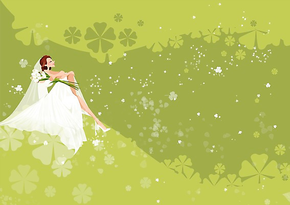 전신 PSD 식물 드레스 여자 꽃 행복 신부 꽃다발 웨딩드레스 결혼 백그라운드 잎 일러스트 사랑 한명 들기 사람 앉기 성인 여자만 여자한명만 성인여자만 성인만 국내일러스트 1 옷 감정 모션 이벤트 파일형식