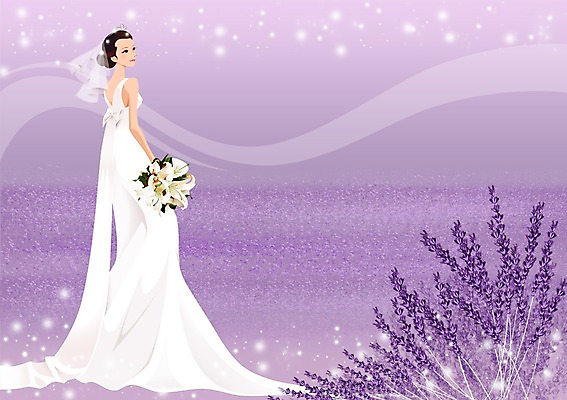 전신 PSD 식물 드레스 여자 꽃 행복 신부 부케 웨딩드레스 결혼 백그라운드 일러스트 사랑 한명 서기 들기 사람 성인 풀 여자만 여자한명만 성인여자만 성인만 국내일러스트 1 옷 감정 꽃다발 모션 이벤트 파일형식