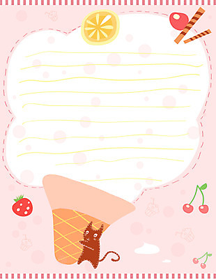동물 템플릿 한마리 선 줄 백그라운드 오렌지 과일 포유류 딸기 아이스크림 프레임 사람없음 과자 고양이 공백 메모지 체리 편지 편지지 레터폼 아이스크림콘 반려 이미지템플릿 AI파일 1 디저트 반려동물 사무용품 콘 파일형식 벡터