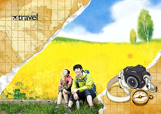 전신 PSD 나무 식물 구름 편집이미지 커플 여자 남자 여유 여행 백그라운드 하늘 휴가 휴식 웃음 사람 앉기 동양인 잔디 초원 성인 두명 관광지 카메라 등산 트래킹 한국인 나침반 등산복 반전 성인만 이미지편집 자연요소 옷 감정 컨셉 관계 모션 레저 표정 인종 전자제품 파일형식