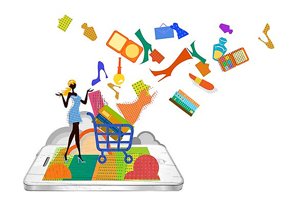 전신 PSD 옷 여자 구두 가방 일러스트 모바일 무선통신 한명 서기 사람 이벤트 성인 책 스마트폰 핸드폰 스마트기기 쇼핑 카트 쇼핑카 화장품 립스틱 스마트 장바구니 향수 온라인쇼핑 모바일쇼핑 편리함 여자만 여자한명만 성인여자만 성인만 국내일러스트 1 잡화 신발 컨셉 통신 모션 전자제품 뷰티 바구니 온라인 파일형식