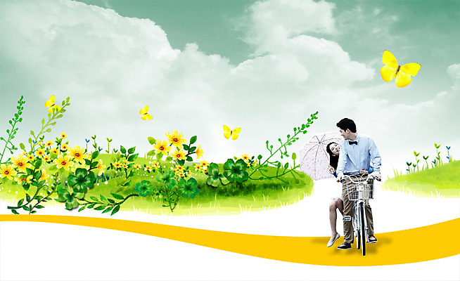 전신 PSD 식물 동물 구름 편집이미지 커플 응시 여자 남자 꽃 길 나비 곤충 꽃밭 데이트 하늘 웃음 사람 앉기 동양인 성인 두명 소풍 자전거 산책 한국인 풀 승차 성인만 이미지편집 자연요소 시선 관계 모션 휴식 표정 인종 야외활동 바이크 파일형식