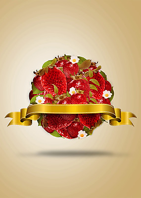 PSD 식물 편집이미지 꽃 리본 음식 과일 딸기 사람없음 라벨 끈 풀 이미지편집 프레임 파일형식