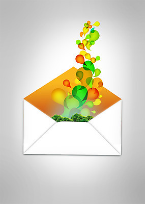 PSD 나무 식물 편집이미지 무늬 패턴 봉투 편지봉투 사람없음 컬러풀 풀 편지 이미지편집 컬러 파일형식