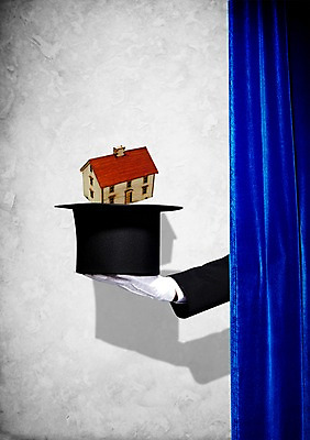 PSD 편집이미지 모자 손 장갑 신체 부동산 주택 그림자 들기 신체부위 경제 미니어처 마술 커튼 마술사모자 흰장갑 이미지편집 모자_잡화 잡화 모션 사람 건물 모형 재산 파일형식