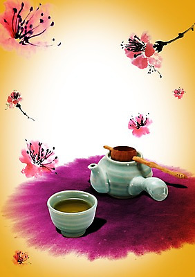 PSD 식물 편집 편집이미지 꽃 포스터 음료 음식 주전자 사람없음 차 찻잔 전단 홍보물 음식전단 이미지편집 주방용품 잔 파일형식