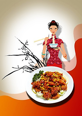 PSD 편집 편집이미지 그릇 식기 접시 여자 포스터 음식 젓가락 육류 요리 한명 서기 들기 사람 상반신 성인 중식 식당 식사 닭고기 면류 면 알림 전단 홍보물 음식전단 중국집 깐풍기 여자만 여자한명만 성인여자만 성인만 이미지편집 1 식재료 모션 수저 상점 파일형식