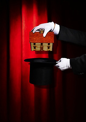 PSD 편집이미지 모자 손 장갑 신체 부동산 주택 손짓 신체부위 경제 미니어처 마술 잡기 커튼 마술도구 마술사모자 흰장갑 이미지편집 모자_잡화 잡화 모션 사람 건물 모형 도구 재산 파일형식