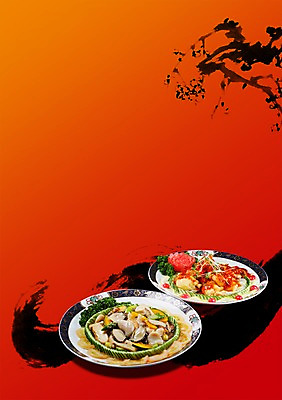 PSD 편집 편집이미지 식기 접시 포스터 음식 채소 오이 사람없음 장식 중식 식당 알림 해산물 전단 홍보물 음식전단 전복 칠리새우 이미지편집 어패류 상점 파일형식