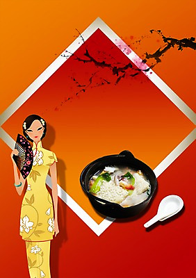 PSD 나무 식물 편집 편집이미지 그릇 식기 여자 포스터 음식 한명 서기 들기 상반신 성인 식당 숟가락 나뭇가지 부채 알림 뚝배기 전단 홍보물 탕 음식전단 누룽지탕 여자만 여자한명만 성인여자만 성인만 이미지편집 1 모션 수저 사람 상점 파일형식