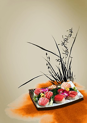 PSD 식물 편집 편집이미지 식기 접시 포스터 음식 사람없음 식당 회 참치 알림 전단 홍보물 날것 음식전단 참치회 일본음식 이미지편집 어류 상점 생선회 파일형식