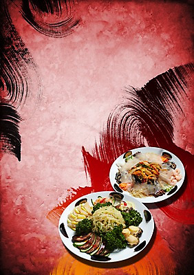 PSD 편집 편집이미지 식기 접시 포스터 음식 사람없음 장식 중식 식당 알림 해산물 전단 홍보물 음식전단 해파리 냉채 양장피 이미지편집 상점 자포동물 파일형식