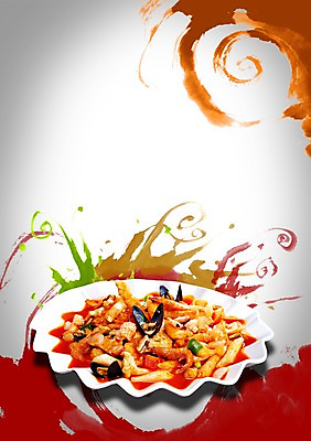 PSD 편집 편집이미지 식기 접시 포스터 음식 새우 사람없음 식당 떡볶이 분식 알림 해산물 전단 홍보물 음식전단 홍합 해물떡볶이 이미지편집 어패류 갑각류 상점 파일형식