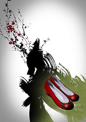 PSD 식물 편집 편집이미지 한국전통 전통 꽃 전통문화 문화 예술 캘리배경 신발 꽃무늬 캘리편집 캘리그라피 붓터치 문화예술 전통소품 사람없음 오브젝트 매화 한켤레 꽃신 이미지편집 1 백그라운드 무늬 한국 파일형식