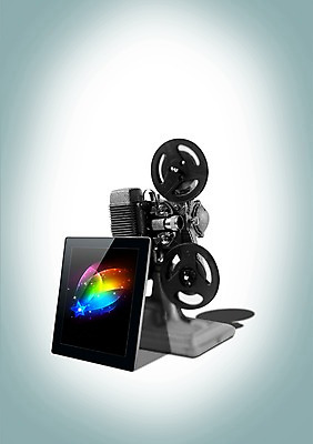 PSD 편집 편집이미지 문화 예술 문화예술 정보기술 사람없음 스마트기기 태블릿 스크린 비교 영상 영상기기 영사기 이미지편집 컨셉 기술 전자제품 파일형식