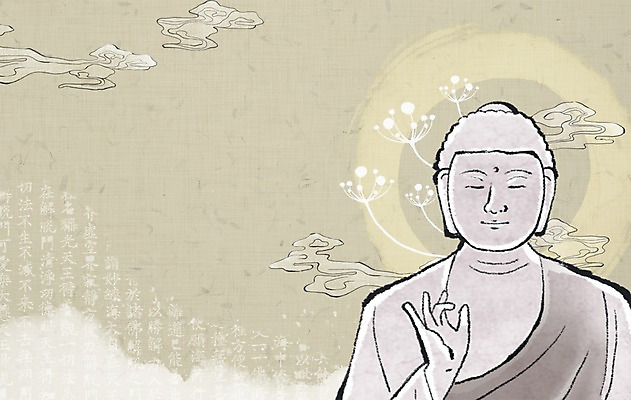 PSD 식물 구름 기념일 꽃 아시아 종교 문화 백그라운드 불교 일러스트 사람없음 조각상 믿음 희망 부처님오신날 불상 부처 석상 국내일러스트 자연요소 감정 나라 이벤트 조형물 파일형식