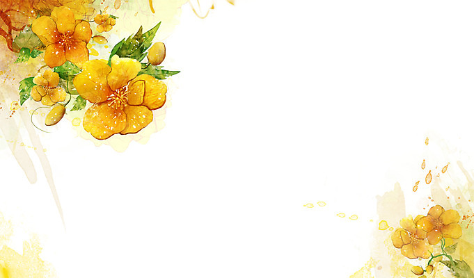 PSD 식물 꽃 컬러 백그라운드 잎 꽃백그라운드 일러스트 자연 사람없음 노란색 매화 황매화 국내일러스트 생태계 파일형식