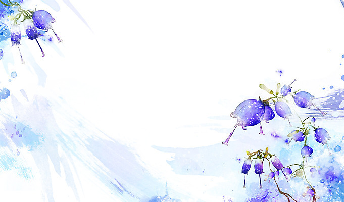 PSD 식물 꽃 컬러 백그라운드 잎 꽃백그라운드 일러스트 자연 사람없음 파란색 층층잔대 국내일러스트 생태계 파일형식