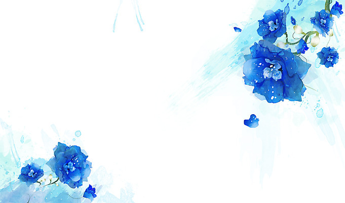 PSD 식물 꽃 컬러 백그라운드 잎 꽃백그라운드 일러스트 자연 사람없음 파란색 국내일러스트 생태계 파일형식