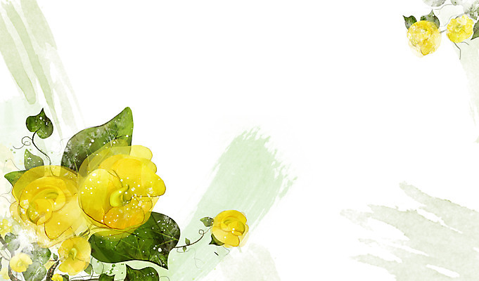 PSD 식물 꽃 컬러 백그라운드 잎 꽃백그라운드 일러스트 자연 사람없음 노란색 국내일러스트 생태계 파일형식