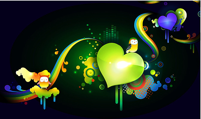 동물 선 백그라운드 무지개 두마리 곡선 일러스트 조류 사랑 사람없음 컬러풀 하트 원형 신비 퓨전 팝아트 하트백그라운드 부엉이 국내일러스트 AI파일 자연요소 모양 도형 감정 컬러 컨셉 2 그림 파일형식 벡터