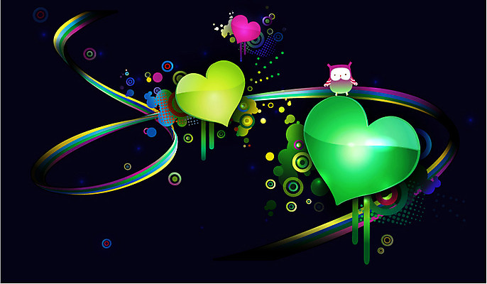 동물 한마리 선 백그라운드 무지개 곡선 일러스트 조류 사랑 사람없음 컬러풀 하트 원형 신비 퓨전 팝아트 하트백그라운드 부엉이 국내일러스트 AI파일 자연요소 모양 도형 1 감정 컬러 컨셉 그림 파일형식 벡터