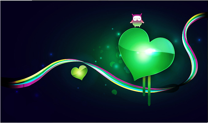 동물 한마리 선 백그라운드 무지개 곡선 일러스트 조류 사랑 사람없음 컬러풀 하트 신비 퓨전 팝아트 하트백그라운드 부엉이 국내일러스트 AI파일 자연요소 모양 1 감정 컬러 컨셉 그림 파일형식 벡터