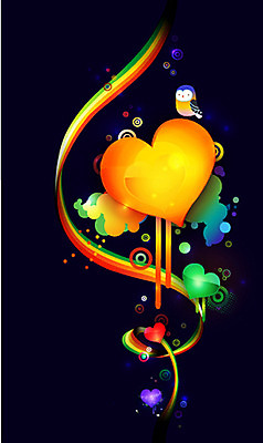 동물 한마리 선 백그라운드 무지개 곡선 일러스트 조류 사랑 사람없음 컬러풀 하트 원형 신비 퓨전 팝아트 하트백그라운드 부엉이 국내일러스트 AI파일 자연요소 모양 도형 1 감정 컬러 컨셉 그림 파일형식 벡터