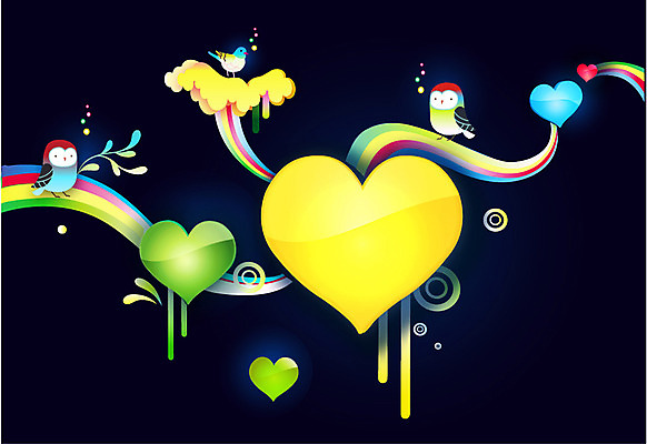 동물 선 백그라운드 무지개 곡선 일러스트 조류 세마리 사랑 사람없음 컬러풀 하트 원형 신비 퓨전 팝아트 하트백그라운드 부엉이 국내일러스트 AI파일 자연요소 모양 도형 감정 컬러 컨셉 3 그림 파일형식 벡터