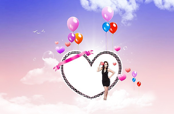 전신 PSD 외국인 동물 구름 편집이미지 배너 여자 리본 조류 하늘 프레임 한명 서기 웃음 사람 이벤트 성인 쇼핑 햇빛 태양 반사 공백 현수막 하트 알림 풍선 여자만 여자한명만 성인여자만 성인만 이미지편집 자연요소 모양 1 모션 표정 인종 파일형식