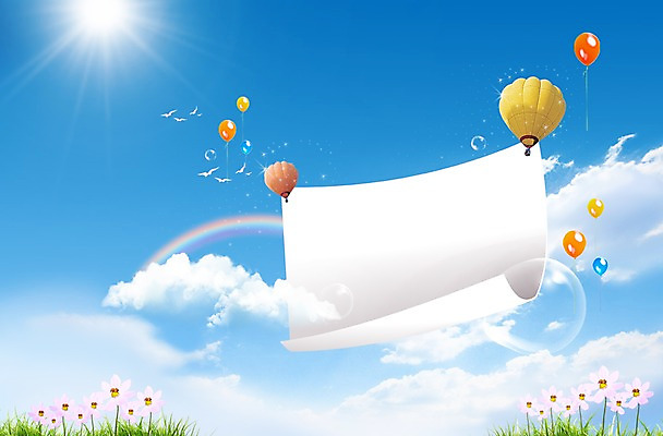 PSD 식물 동물 구름 편집이미지 배너 꽃 무지개 조류 하늘 프레임 이벤트 사람없음 햇빛 태양 반사 공백 현수막 물방울 열기구 알림 풍선 이미지편집 자연요소 항공교통 파일형식