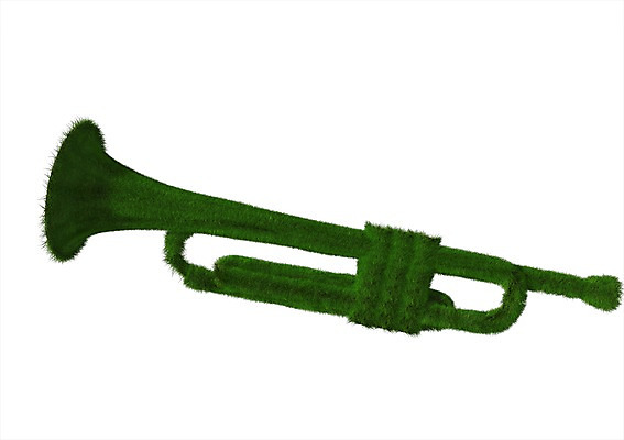 PSD 식물 편집이미지 악기 캠페인 컬러 관악기 사람없음 컴퓨터그래픽 그래픽 초록색 3D소스 3D 자연보호 환경 그린캠페인 풀 금관악기 입체 오브젝트 트럼펫 편집소스 편집3D 음악 자연 보호 디지털합성 파일형식