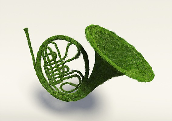 PSD 식물 편집이미지 악기 캠페인 컬러 관악기 사람없음 컴퓨터그래픽 그래픽 초록색 3D소스 3D 자연보호 환경 그린캠페인 풀 나팔 금관악기 입체 오브젝트 편집소스 편집3D 음악 자연 보호 디지털합성 파일형식