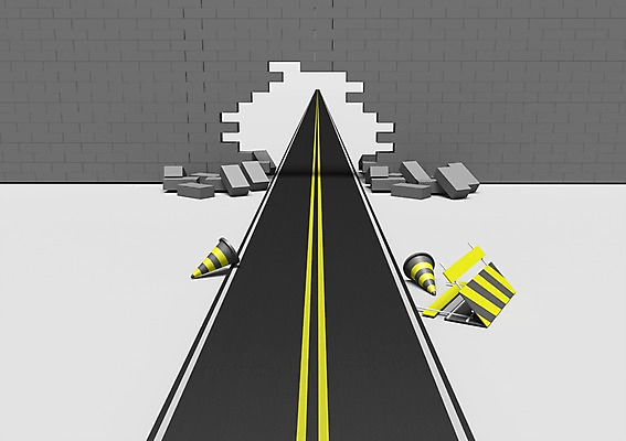 PSD 편집이미지 도로 길 벽 교통시설 벽돌 공사 안전 사람없음 그래픽 3D소스 3D 손상 원근감 건설현장 차도 구멍 수비 아스팔트 입체 붕괴 중앙선 원뿔 칼라콘 편집소스 차선_도로 편집3D 도형 뷰포인트 교통 컨셉 모션 건설업 안전장비 디지털합성 시설 파일형식